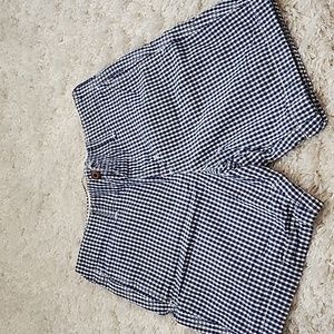 Hollister Gingham Short size 28 blue (mb3)